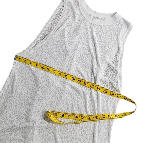 Lululemon All Yours Boyfriend Tank, Veil, City Camo Burnout White - Picture 2 of 7